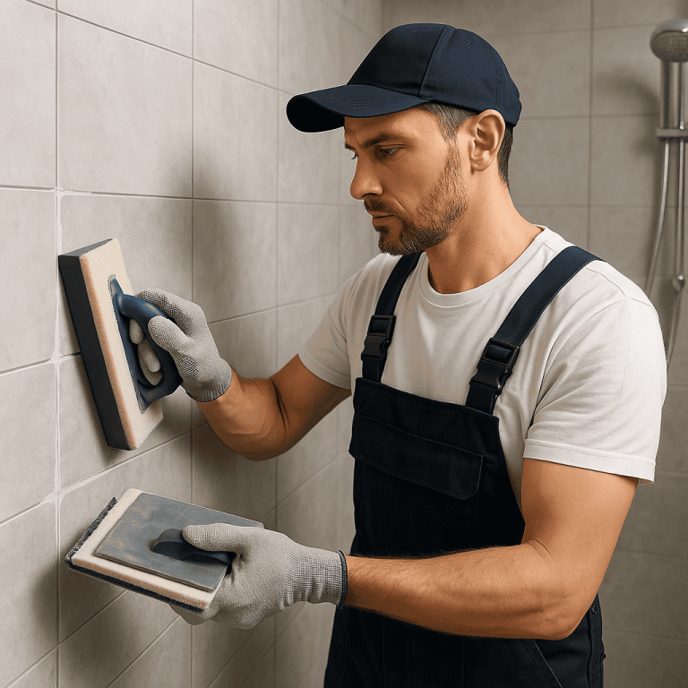 آماده‌سازی سطح کاشی برای اجرای میکروسمنت